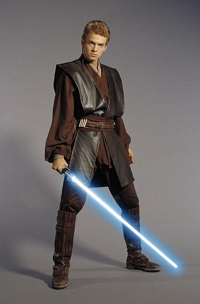 A picture of an older, but still yuong, Anakin